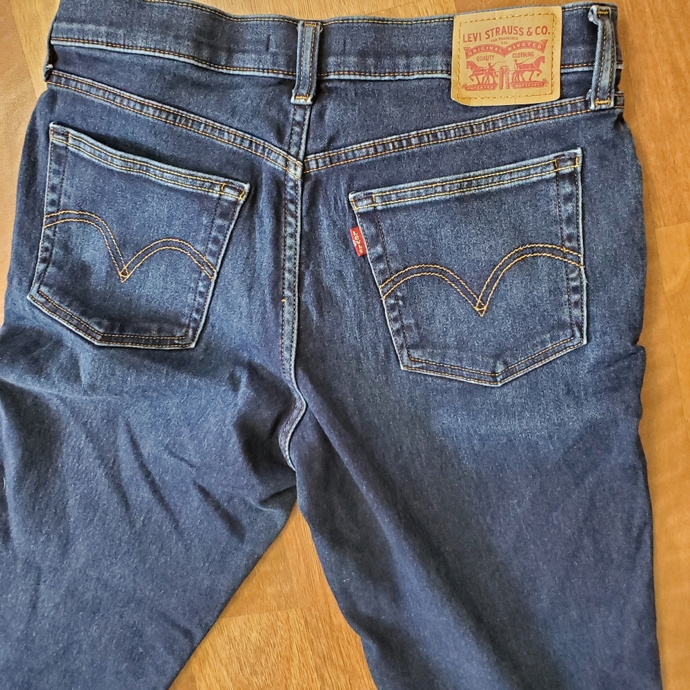 Levi's Blue Boyfriend Jeans 29/30 waist - Picture 4 of 11